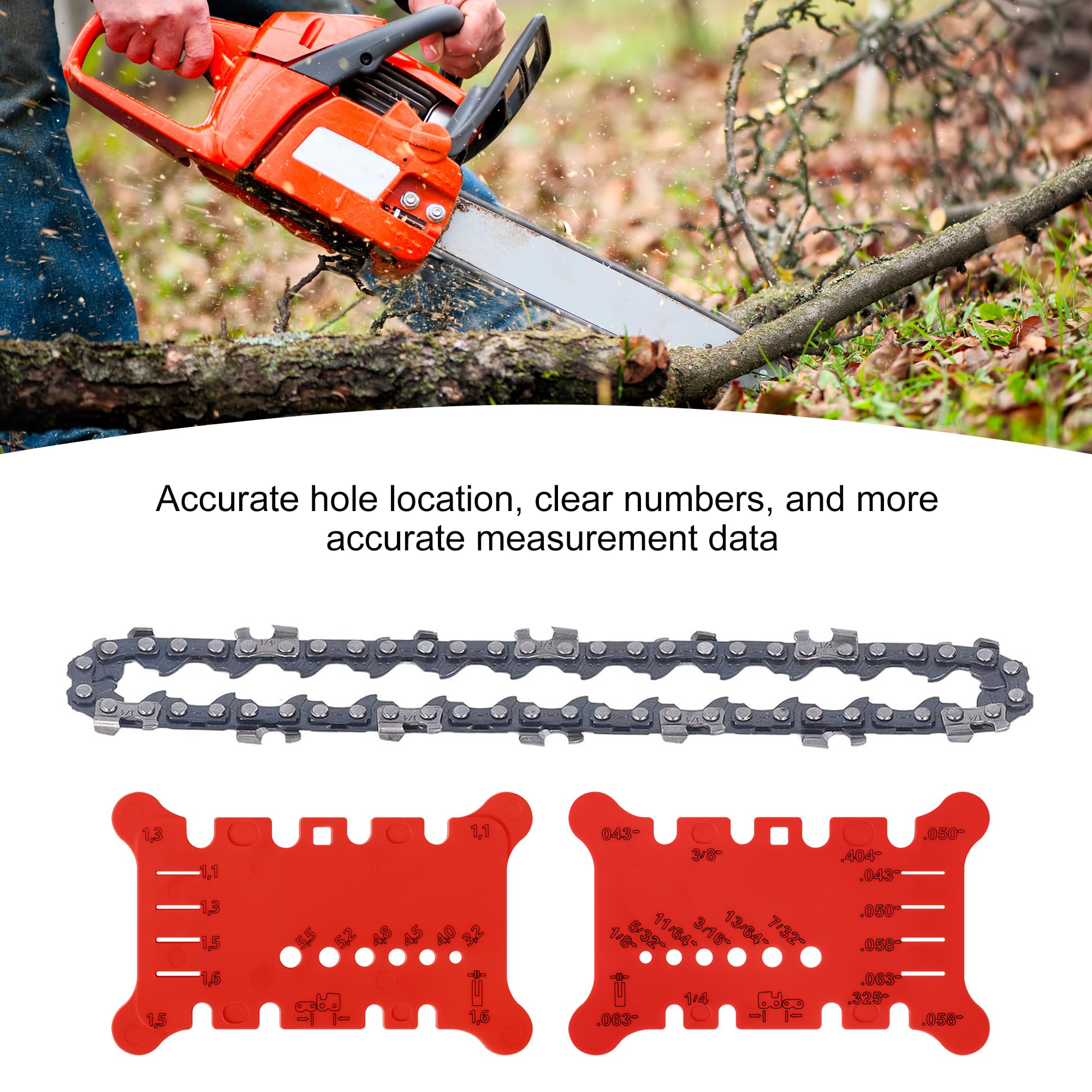 Shupakul 8 Pack Chainsaw Bar Gauge Tool Chainsaw Chain