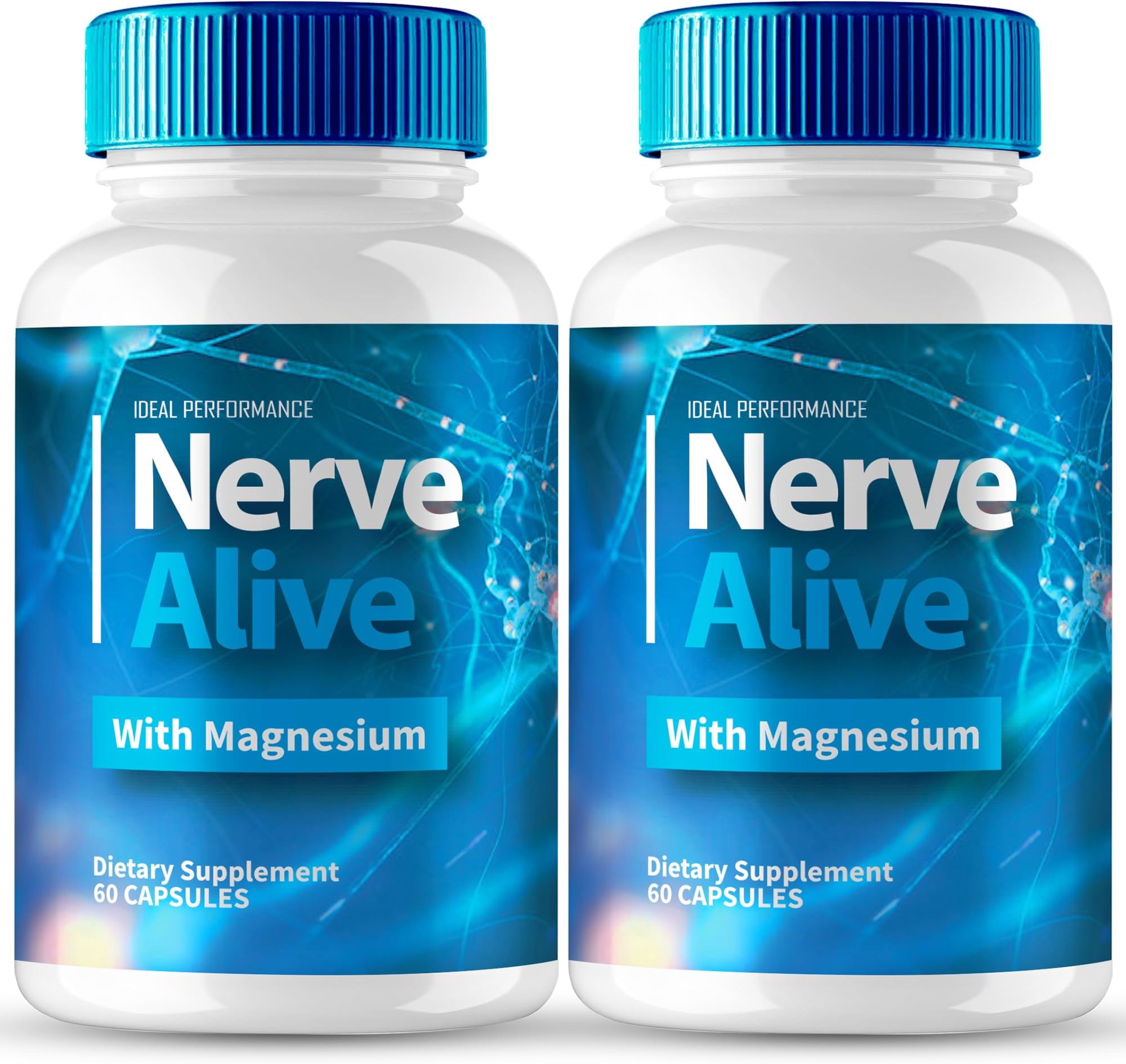 Nerve Alive for Nerve Capsules, Nerve Alive for Neuropathy Supplement Pills, Nerve Health Support Advanced Formula - Maximum Strength, NerveAlive All Natural Support Reviews (2 Pack)