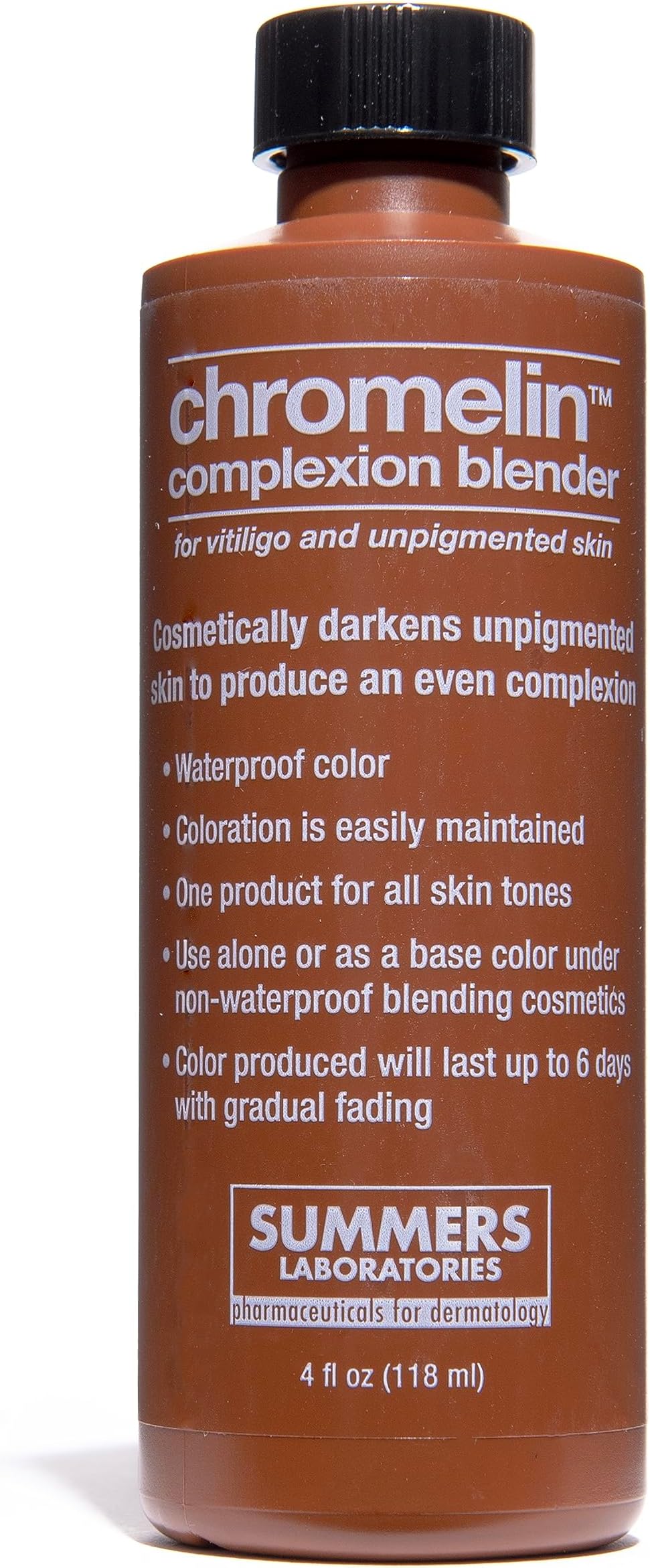 Complexion Blender (4oz) - Waterproof Skin Dye For Hypopigmentation - Vitiligo & Scar Concealer - Pro Strength Formula - Customizable Repigmentation - For All Skin Tones - Lasts 3-10 Days