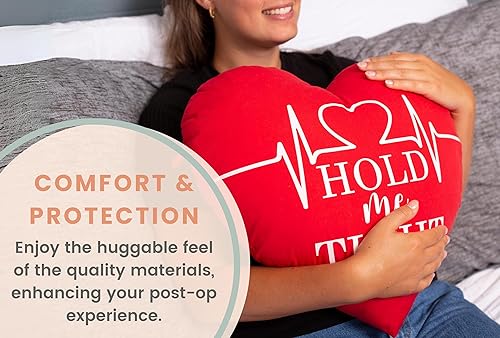 Miniatura 4 de Almohada de corazón para después de la cirugía cardíaca  Cirugía de bypass de recuperación de almohada para la tos  Almohada de cirugía de corazón