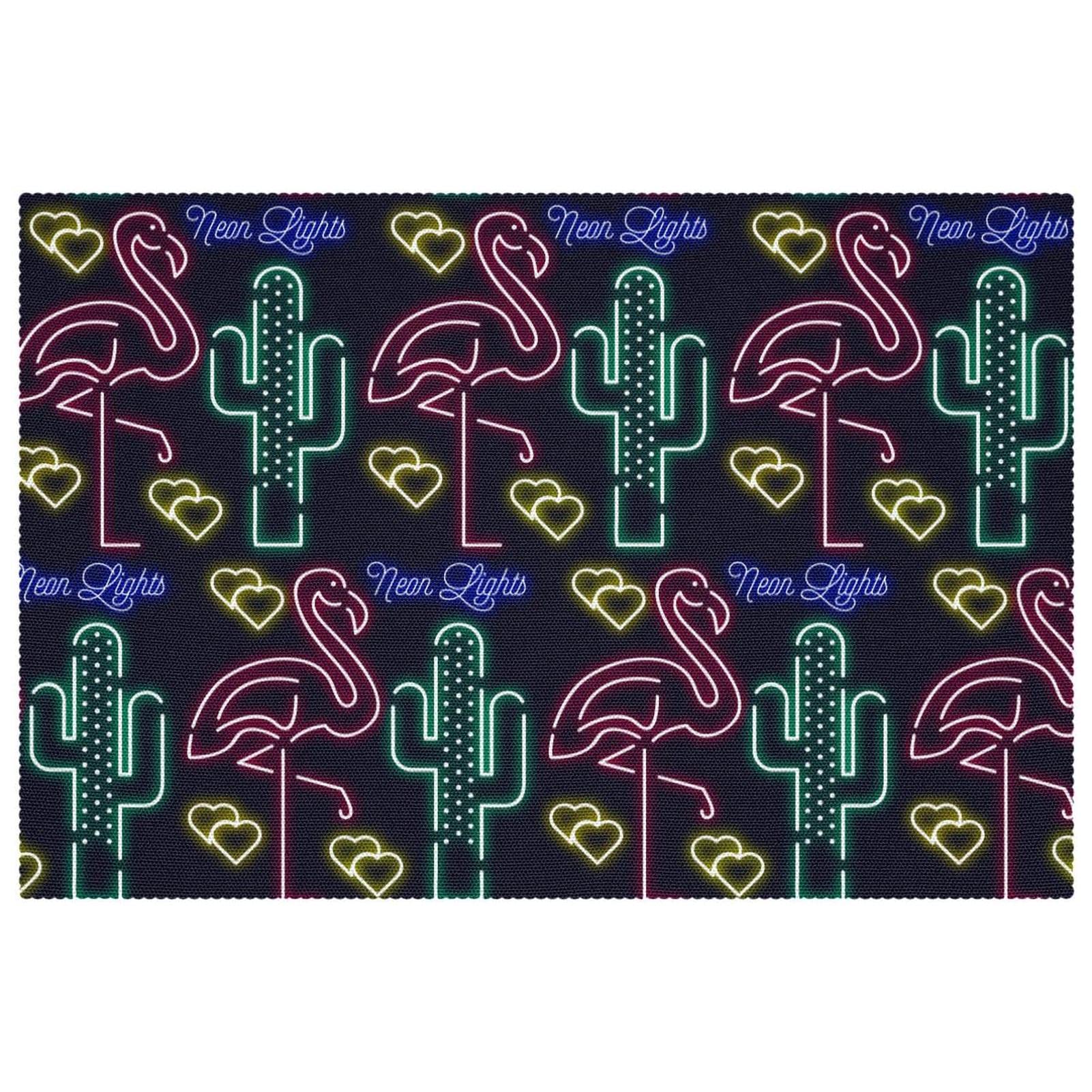Set de table flamant rose fluo table propre et sans tache lot de 6 sets de table