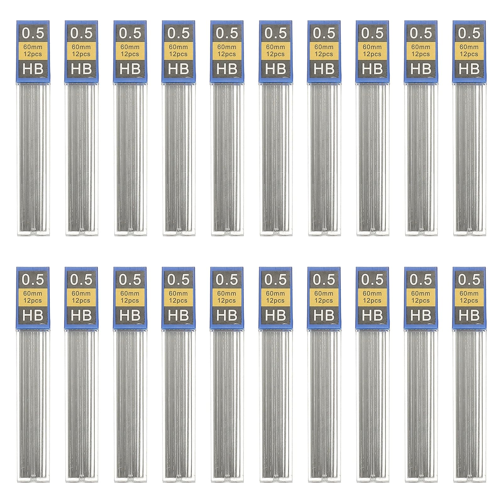 PATIKIL 240Pcs 0.5 mm Mechanical Pencil Lead, Medium Thickness Lead Refill Break Resistant Pencil Refills for Writing, Black