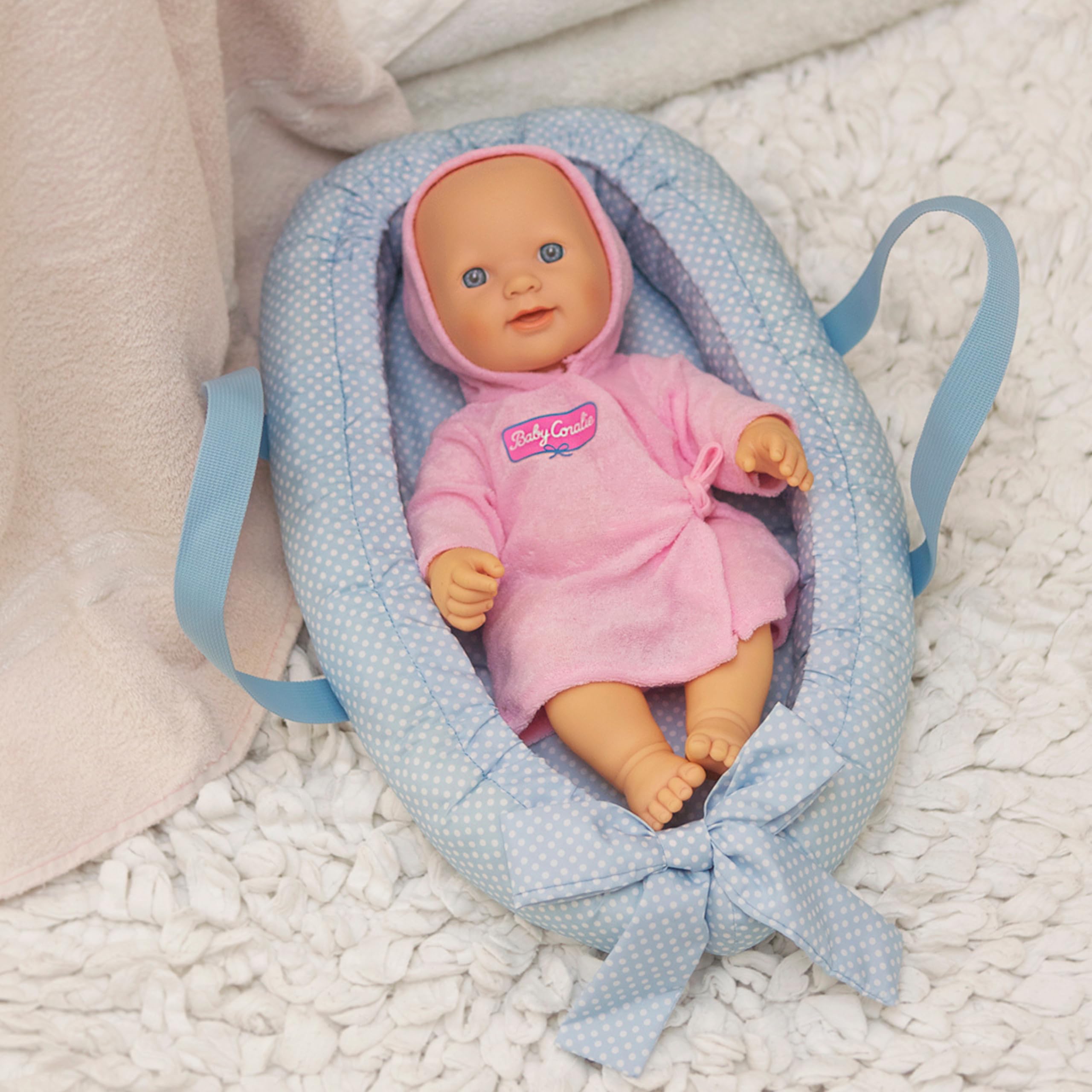 Theo Klein 1745 Baby Coralie - Wickel- und Tragenest I 3 in 1 - Unterlage zum Wickeln und Tragen für Puppen I Spielzeug für Kinder ab 3 Jahren