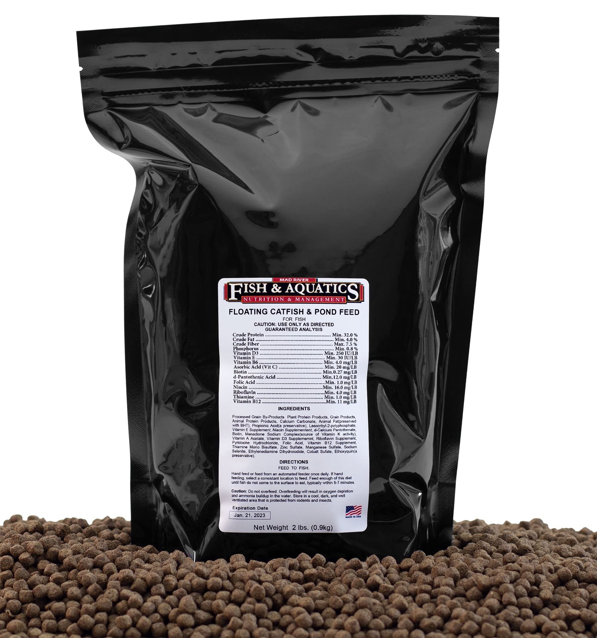 Buy Floating Catfish Chow, 32 Protein, for Catfish and Other Pond Fish