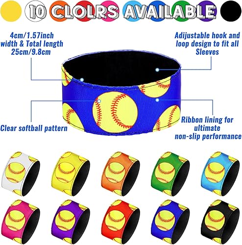 Miniatura 2 de Yinder 10 pares de soportes para manga de fútbol y sóftbol, clips de manga para camisas deportivas, accesorios