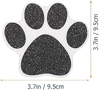 Vista 2 de Calcomanías de ducha, paquete de 10 calcomanías antideslizantes con estampado de patas, calcomanías de huellas de perro, preciosas calcomanías