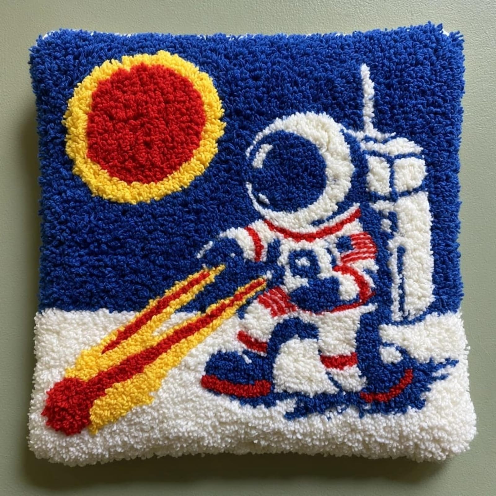 AxiangziK Latch Hook Cushion Kits for Adults,Astronauts