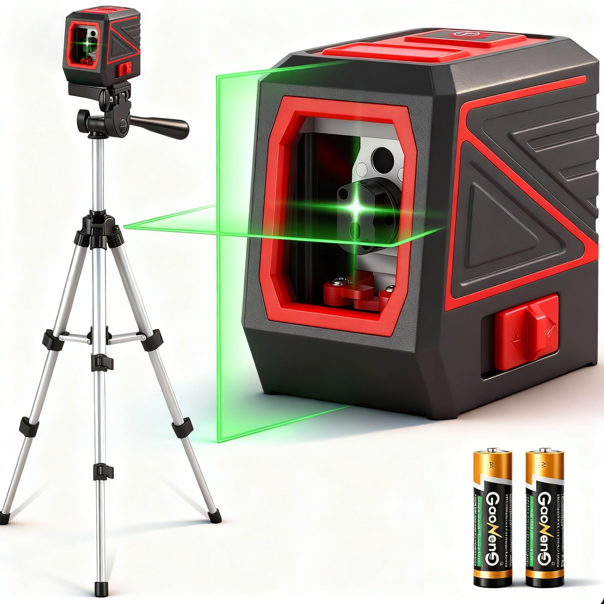 Laser Level 100ft Green Cross with Tripod 1