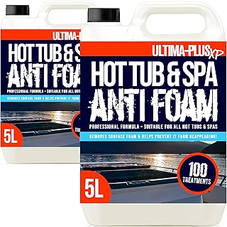 ULTIMA-PLUS XP Hot Tub & Spa Anti Foam - Removes Surface Foam Quickly and Easily - Suitable For All Hot Tubs (10 Litres)
