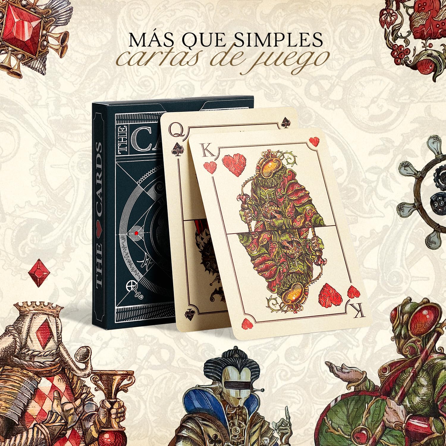 Hungry Minds The Game Baraja de Póker Profesional de 54 Cartas