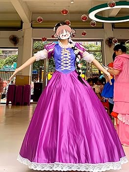 Amazon.co.jp: [株式会社豊作] ラプンツェル 髪長姫 ドレス 大人用