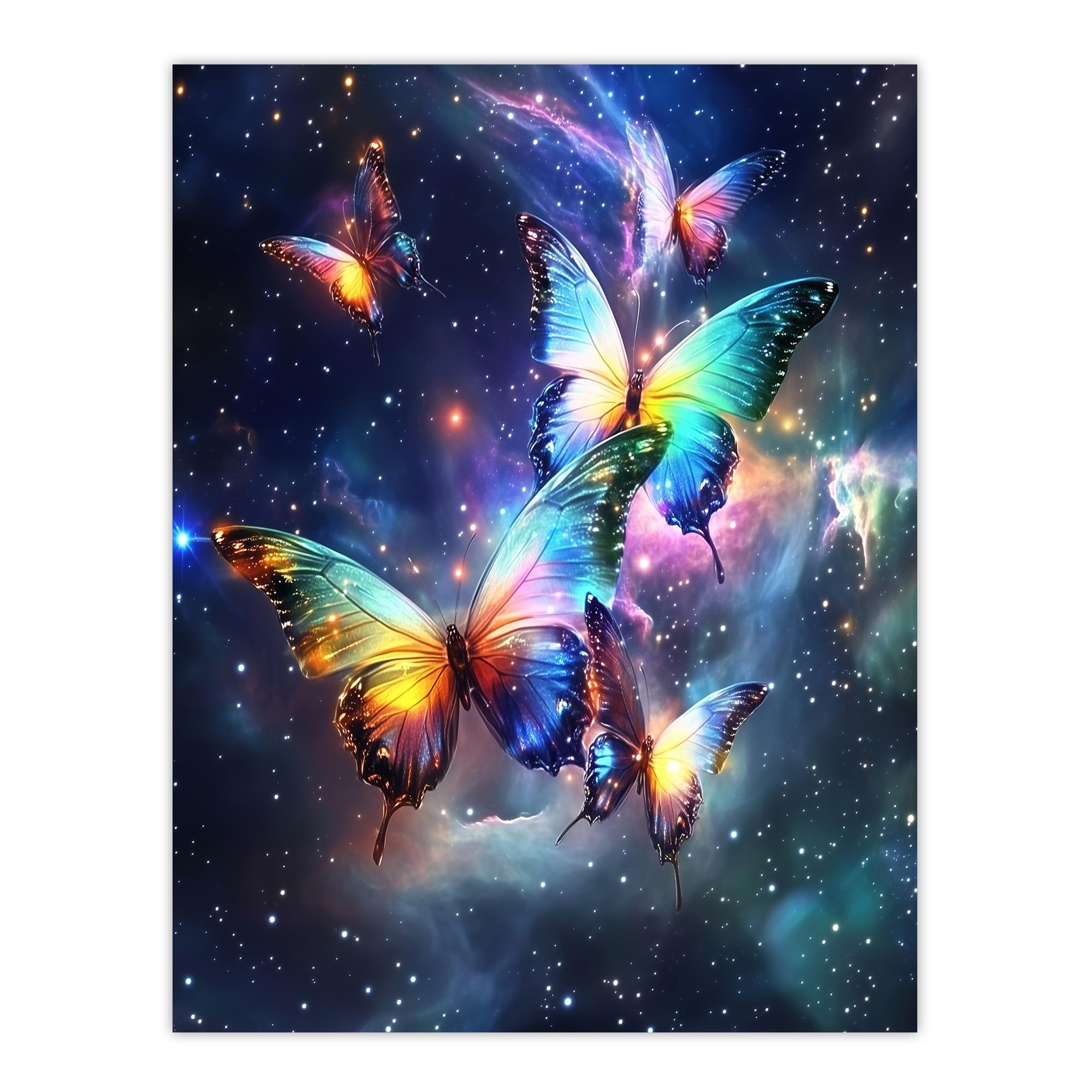 Artery8 String Theory Cosmic Butterflies Space Starscape Living Room Extra Large XL Wall Art Poster Print