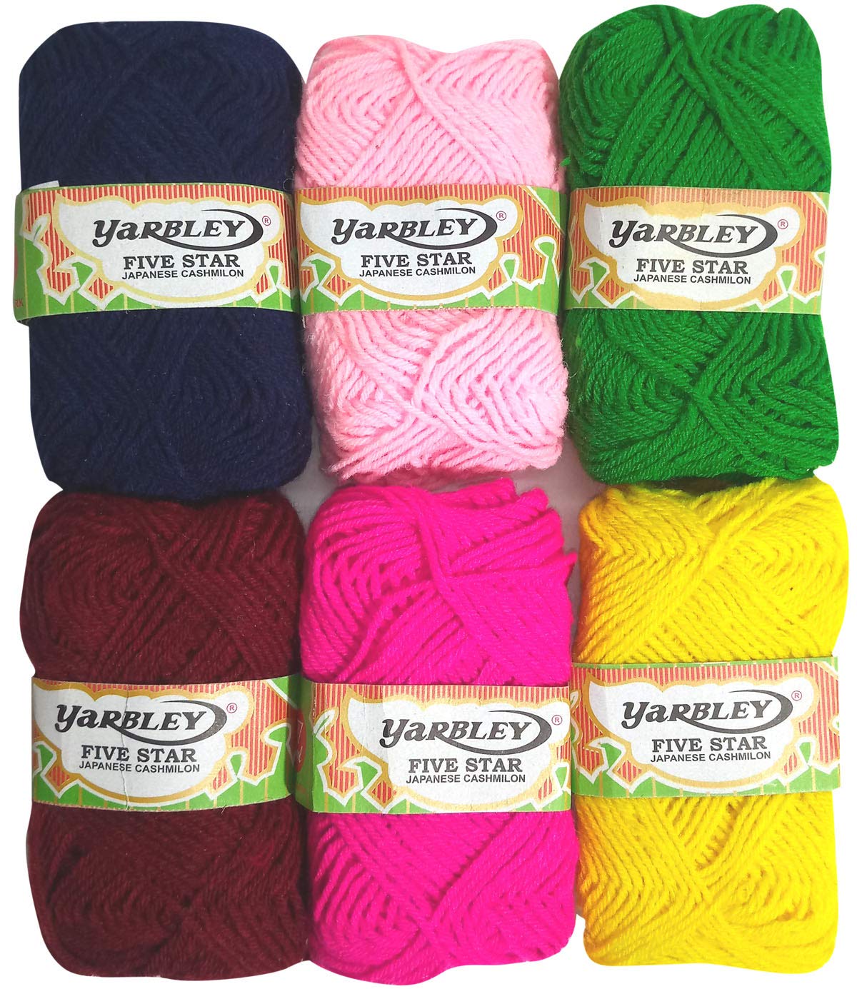 Yardley Hand Knitting Soft Fingering Crochet Wool Ball (Multicolour)-Pack of 6-image-29