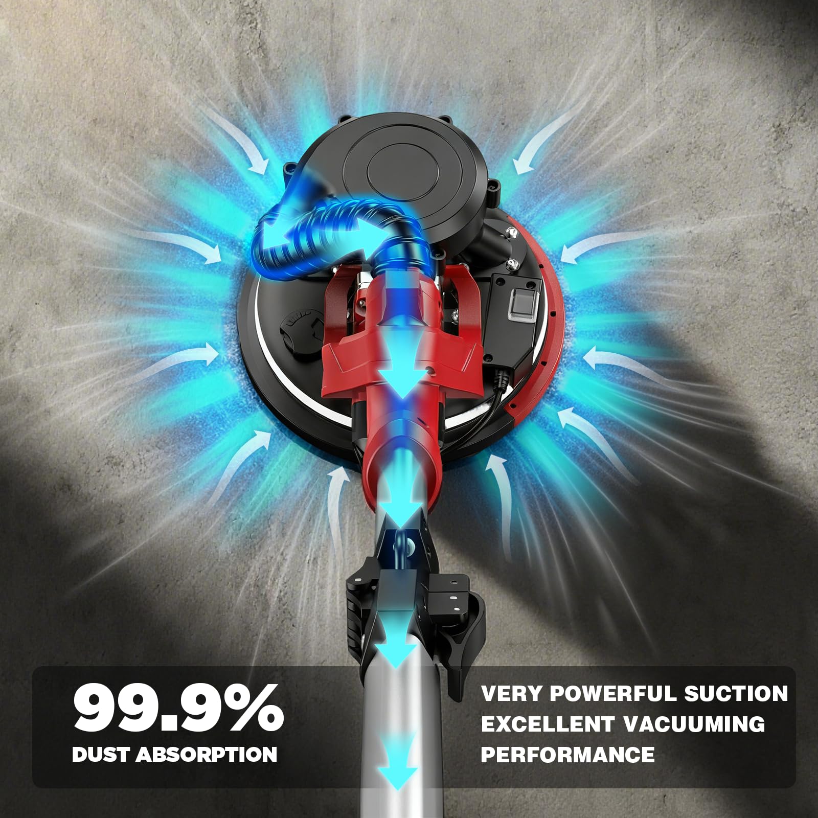 Drywall Sander with Vacuum - Powerful & Quiet -4