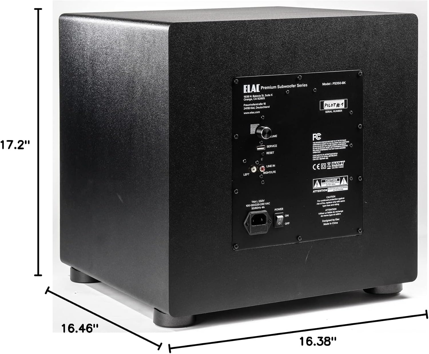 ELAC Varro Premium Series 12" 350W Powered Subwoofer