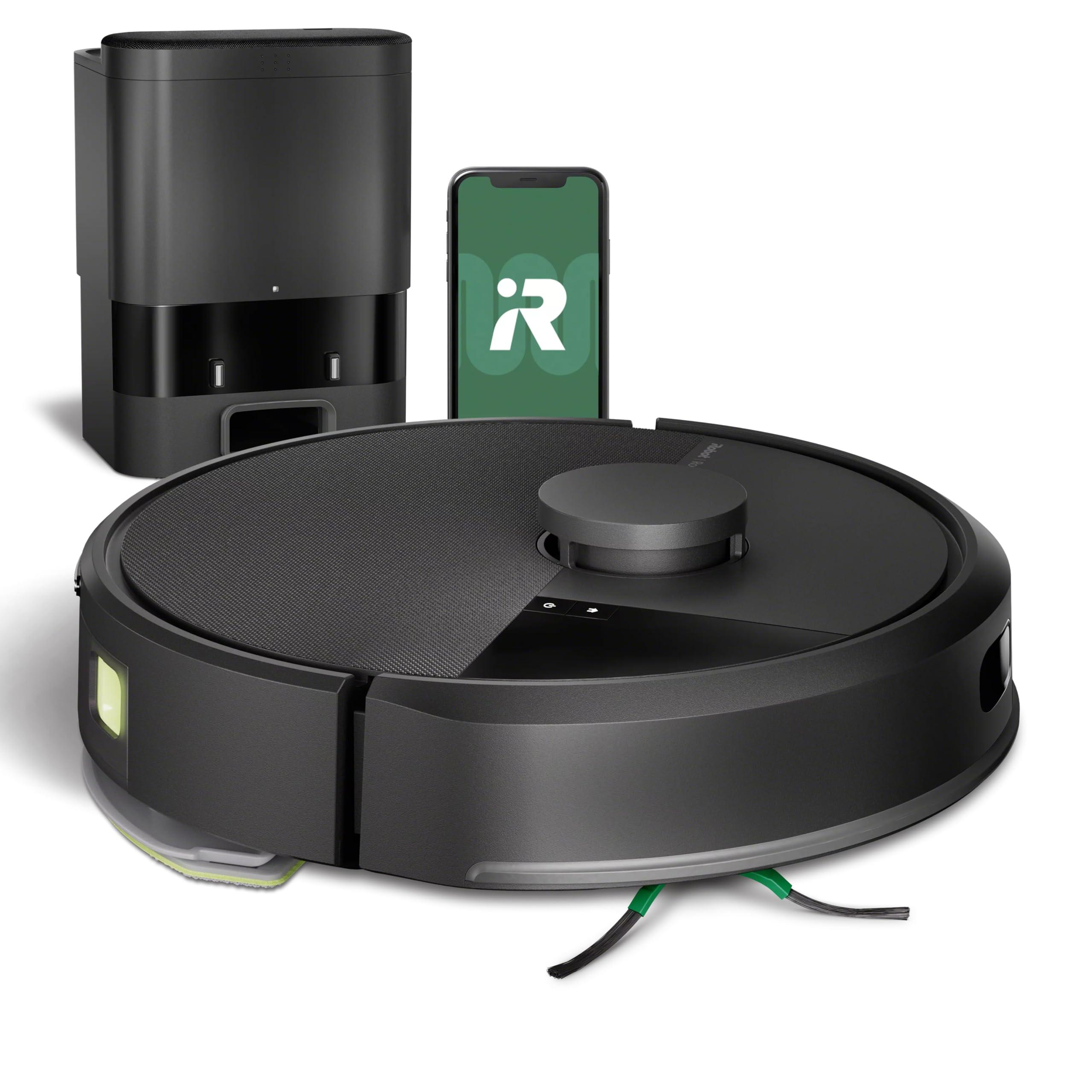 Roomba 105 Combo Robot Vacuum & Mop + AutoEmpty Dock - Self-Empties for 75 Days, Intense Power-Lifting Suction, LiDAR Navigation, Multiple Cleaning Modes, Avoids Mopping Carpet, Works with Alexa
