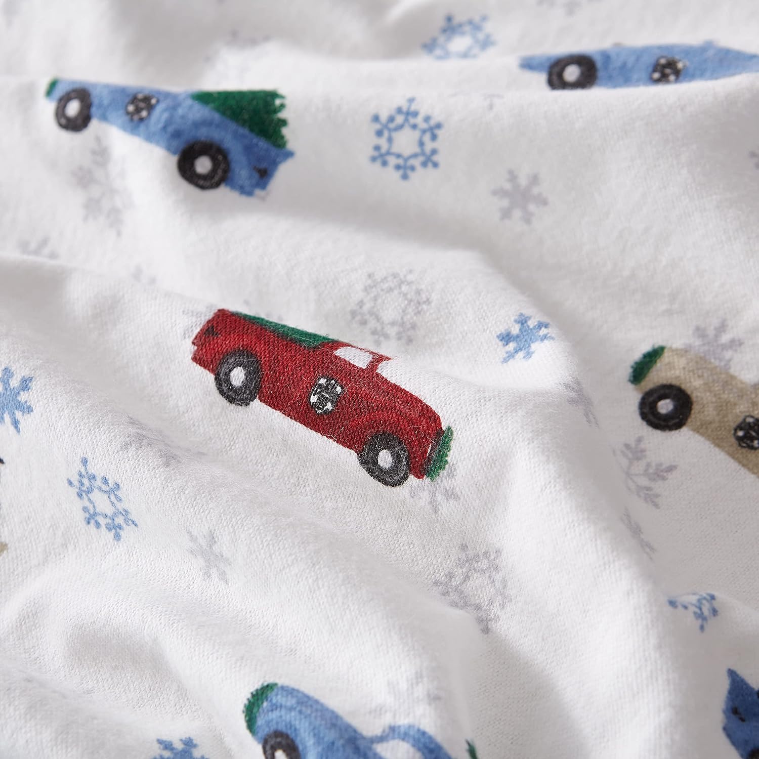 Eddie Bauer - Queen Sheets, Cotton Flannel Bedding Set, Brushed for Extra Softness, Cozy Home Decor (Winter Outing, Queen)