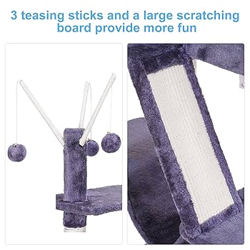 Amazon.com : Hey-brother Cat Tree, 61 inch Cat Tower for