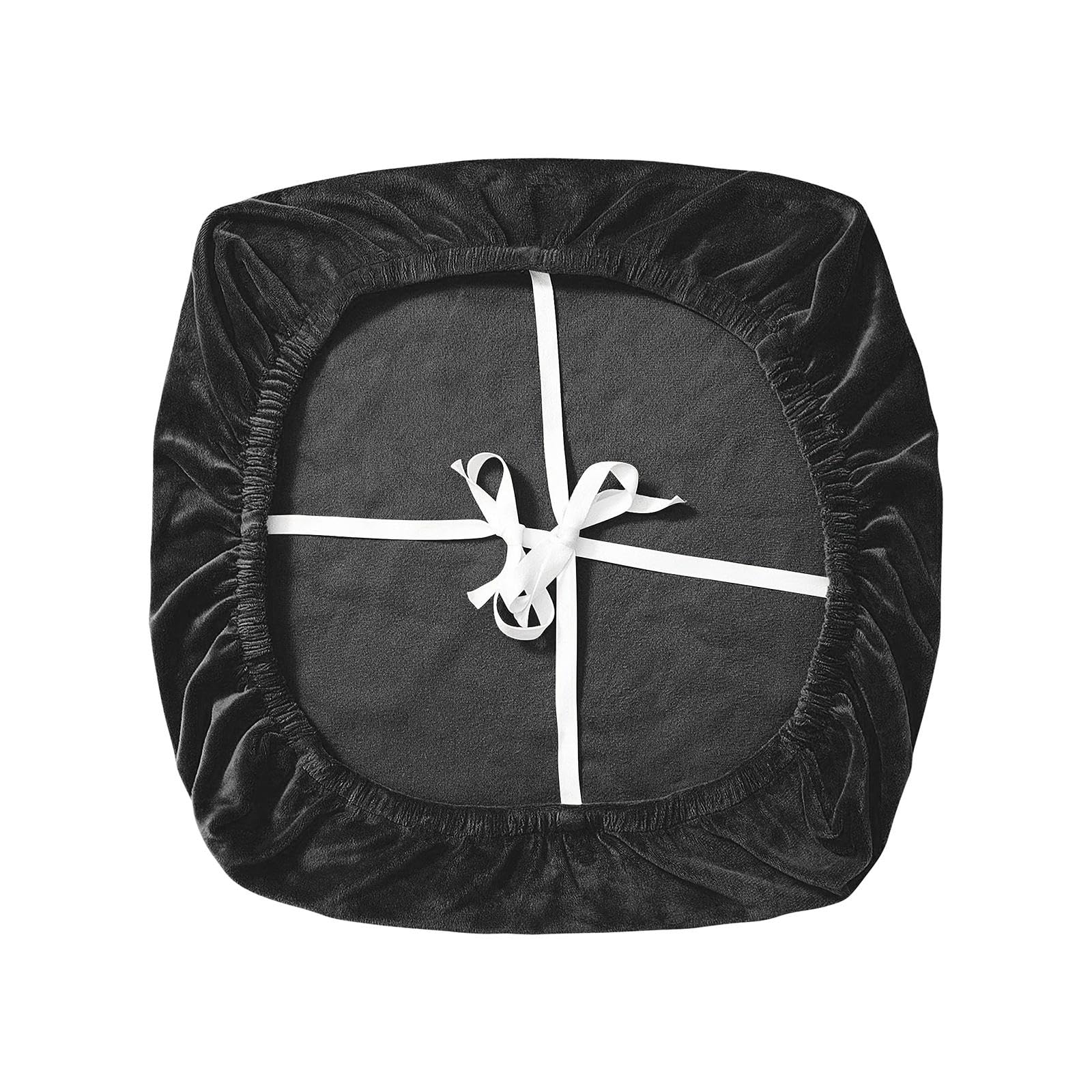 kowaku Fundas de Asiento de Silla de Ordenador de Oficina Lavables Extraíbles, Fundas de Asiento de Silla Giratoria de Escritorio, Negro