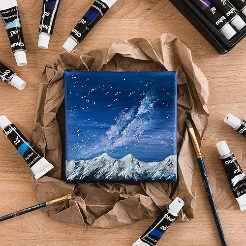 Miniatura 8 de Ohuhuhu, 36 colores a base de aceite, pintura al óleo para artistas, 0.4 fl oz x 36 tubos, ideal para el día de San Valentín