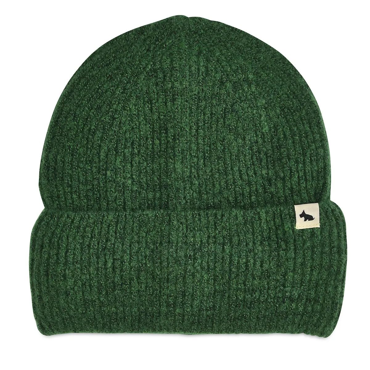 Radley Knitters Lane Ribbed Beanie Hat One Size in Cedar Green