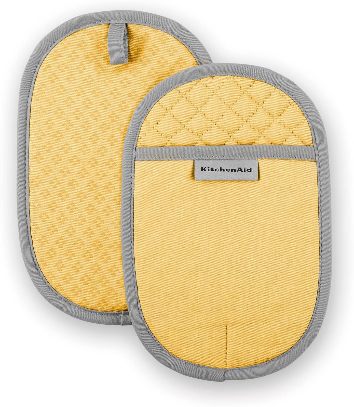 Asteroid Pot Holder 2-Pack Set, Buttercup Yellow, 6.5"x10"