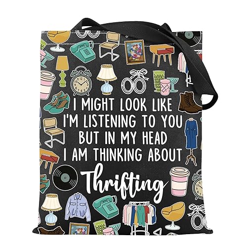 VAMSII Thrift Lover Gift Thrifting Tote Bag Thrifting Day Gift