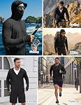 COOFANDY Men's UPF 50+ Sun Protection UV Jacket Lightweight Zip Up Hoodie Sun Shirt for Fishing Running Hiking Outdoor