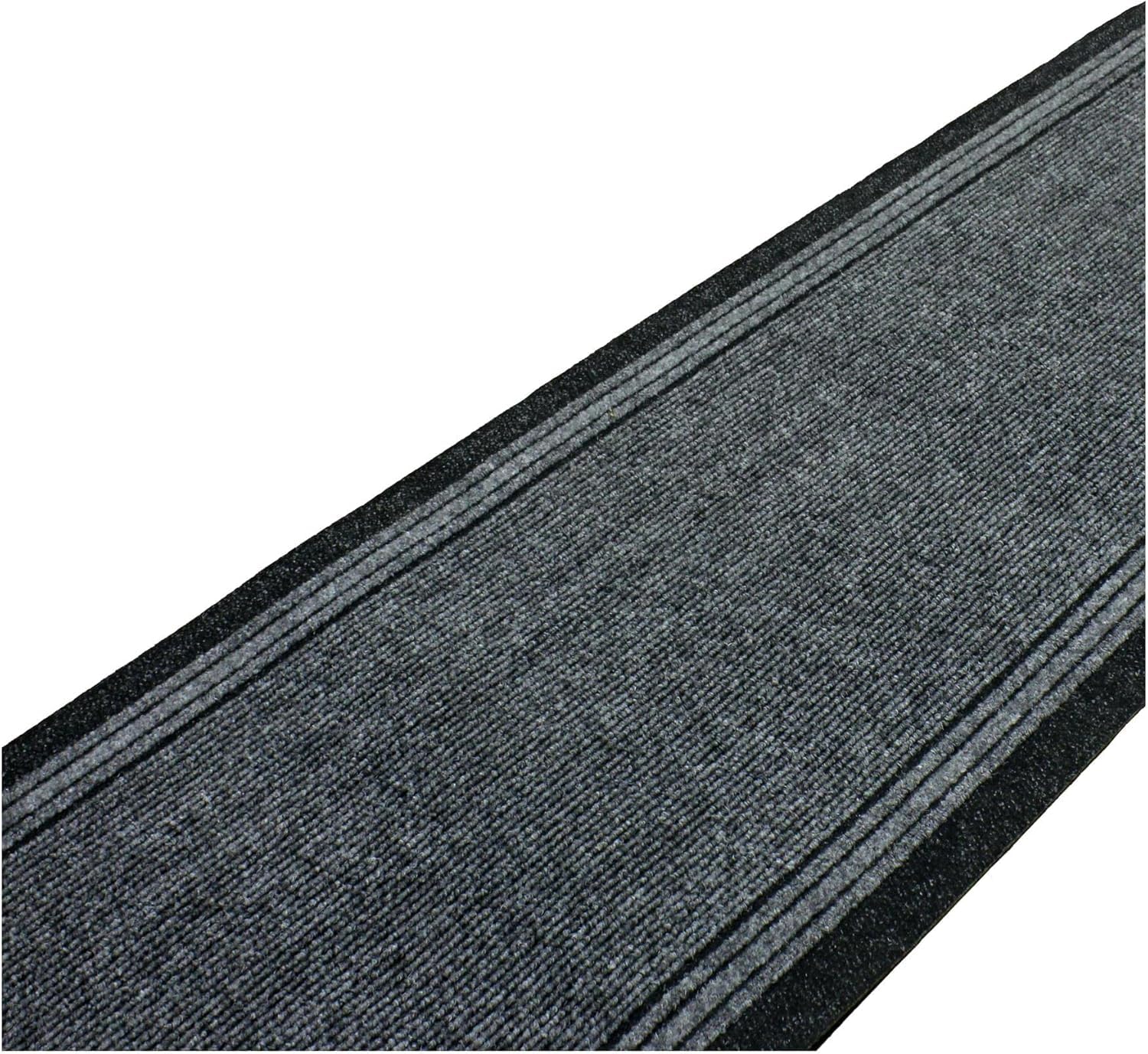 SrS Rugs® Sydney Long Carpet Runner - Heavy-Duty - Stain-Resistant - Absorbent - Non-Slip Rubber Backed - Strong - Industrial Grade - Tough Mat for Hall and Stairs (Grey, Length: 4' (67 x 122 cm))