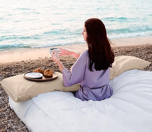 Miniatura 7 de Utopia Bedding Protector de almohada impermeable con cremallera (paquete de 2) beige estándar  Funda de almohada a prueba de chinches de 20 x 26