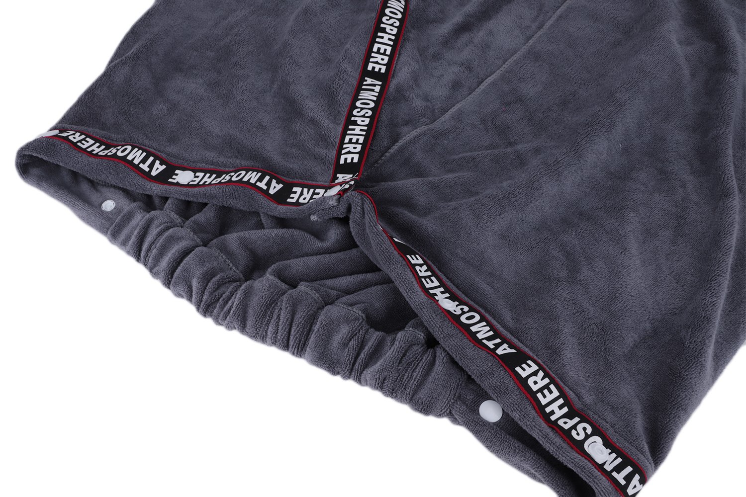 Kilt Da Sauna Per Uomo - 100% Cotone, Taglia Unica, Grigio, Con Tasca E Bottoni - Foto 4