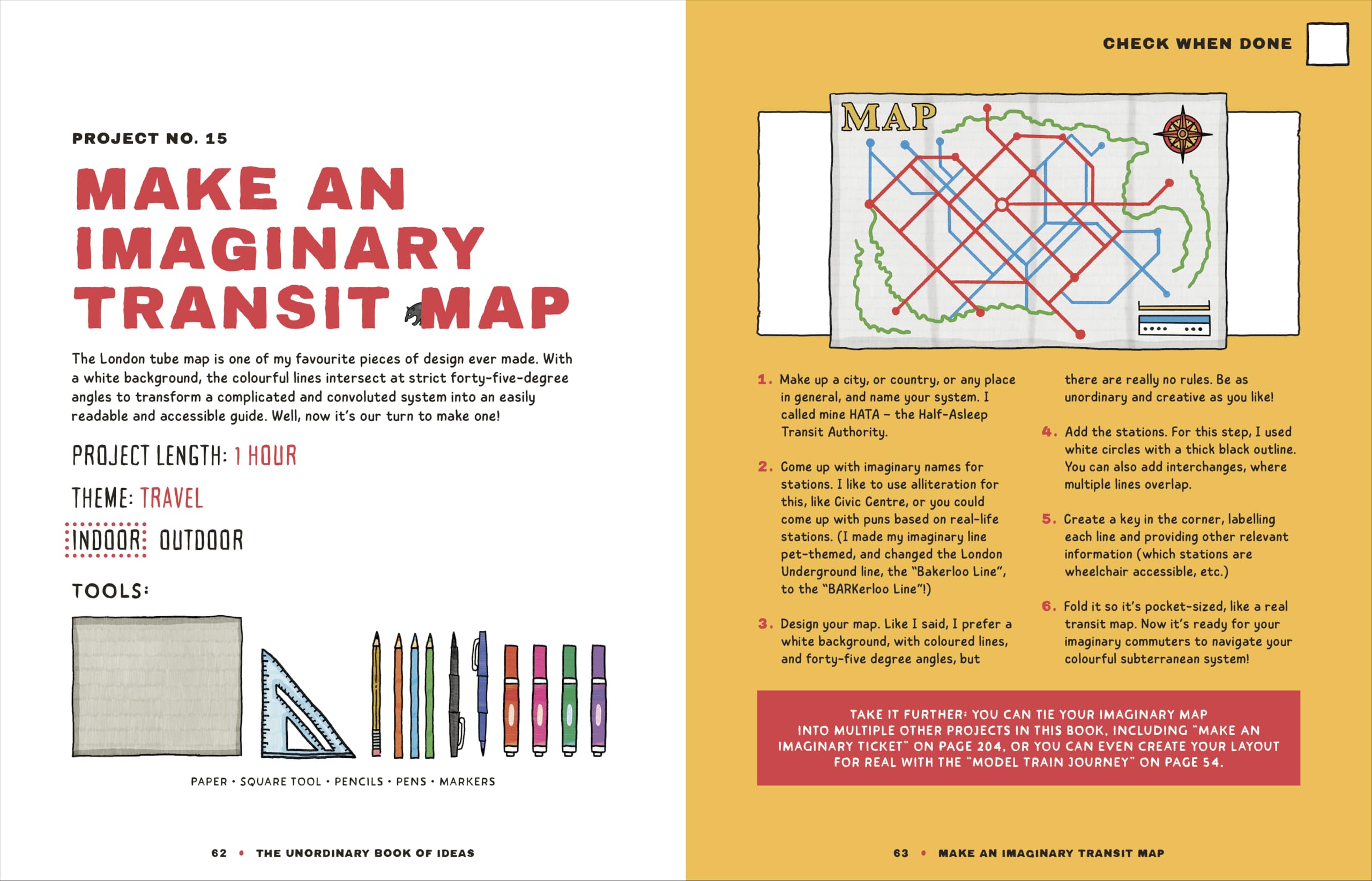 The Unordinary Book of Ideas: Everywhen Projects For Rainy Days