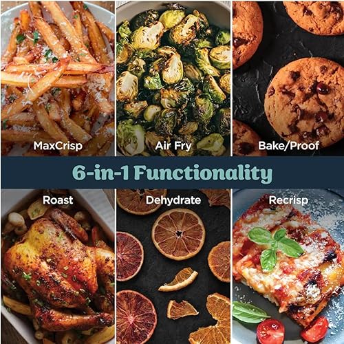 Miniatura 8 de Ninja Crispi Pro - Freidora de aire de vidrio 6 en 1 para freír al aire, hornear, asar y recalentar