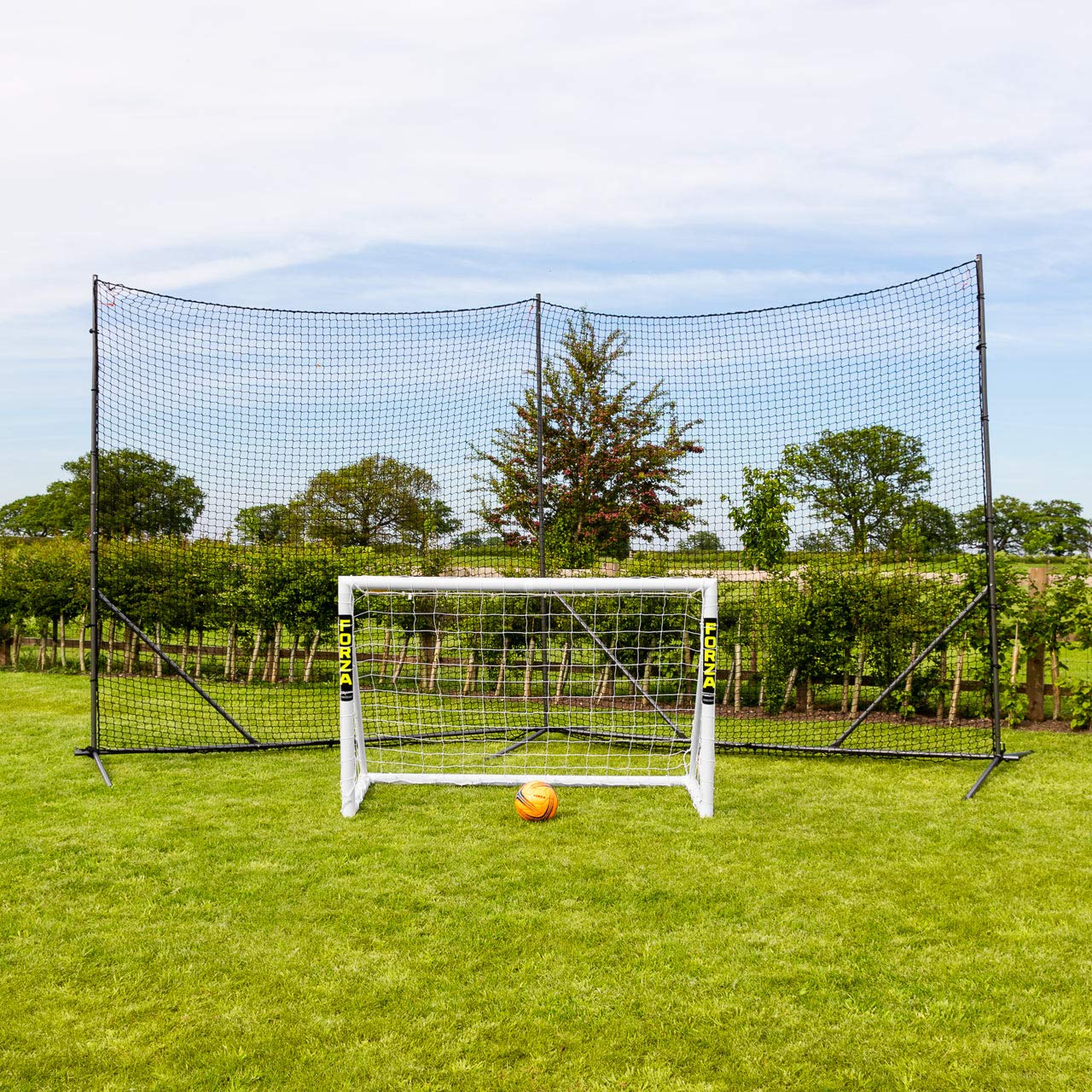 Net World Sports Stop That Ball™ wysokiej jakości system siatkowy zatrzymywania piłek (02,5 m szerokości)