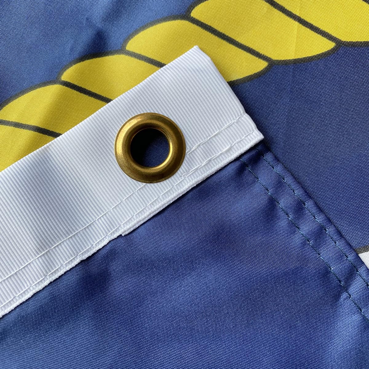 Bandiera US Navy 3 Strati 90x60 Cm – Doppia Faccia Resistente Per Esterno Con Occhielli In Ottone