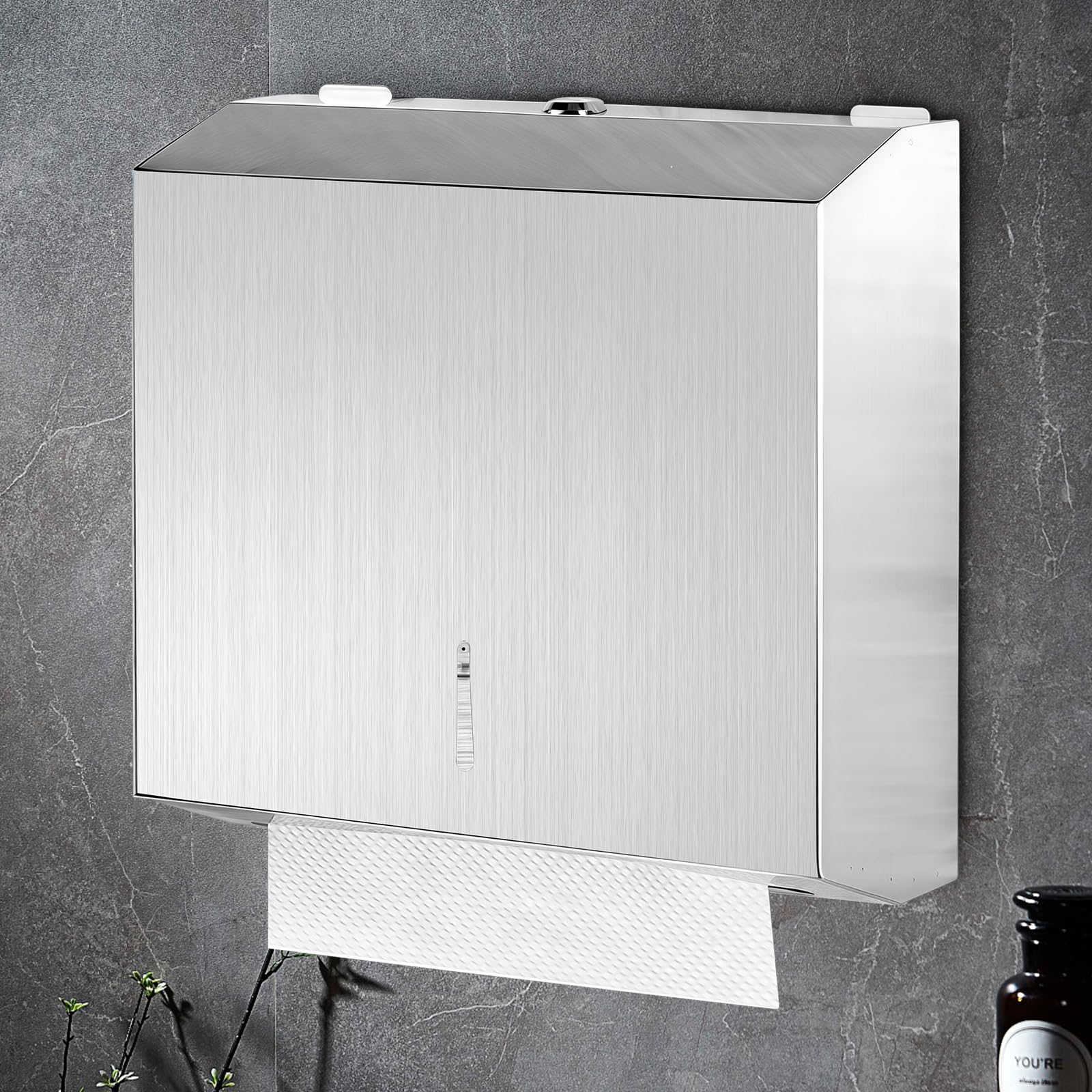 Dispenser di asciugamani di carta da parete, dispenser di carta igienica, dispenser di asciugamani per asciugamani di carta, dispenser di asciugamani di carta in acciaio inox, montaggio a parete, per