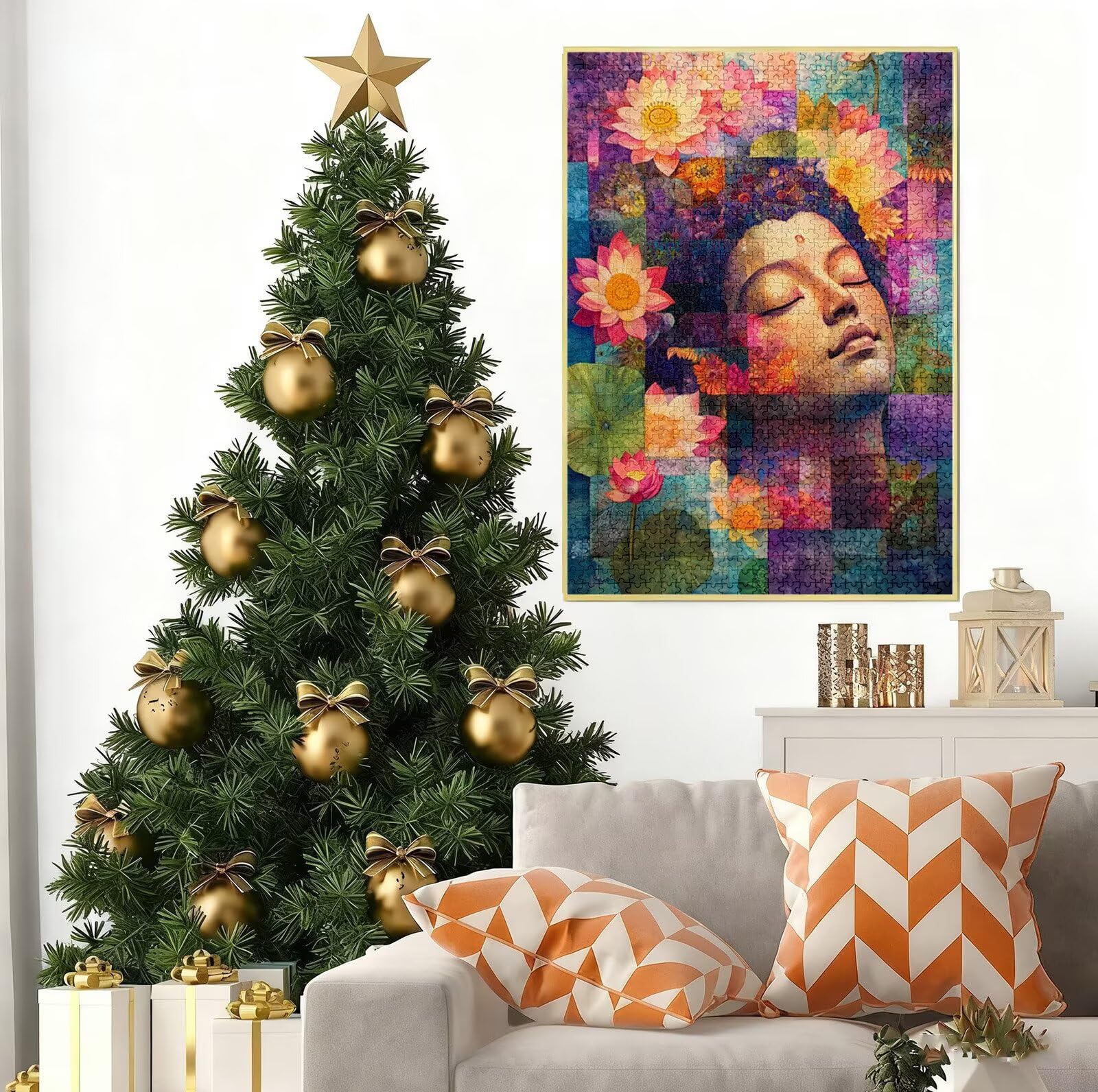 Puzzle 6000 Pezzi per Adulti e Ragazzi, 3 4 5 Anni Puzzle zen 6 7 8 Anni Giochi Educativi Sostenibili Con Motivi Per Adulti Da Gioco in Legno Di Alta Qualità Jigsaw Fiore per Gioco Familiare B-7272