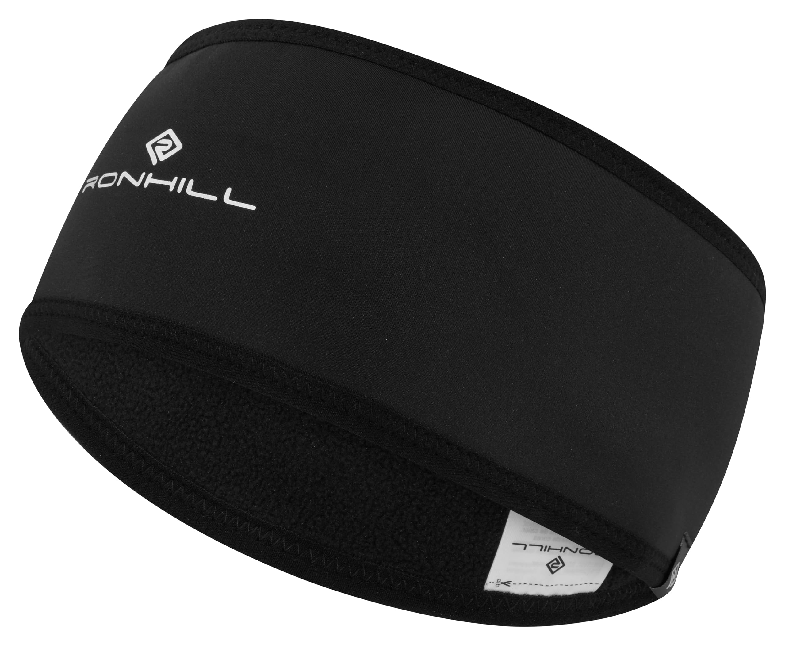 Ronhill Running, Wind-Block Headband, All Black, M/L