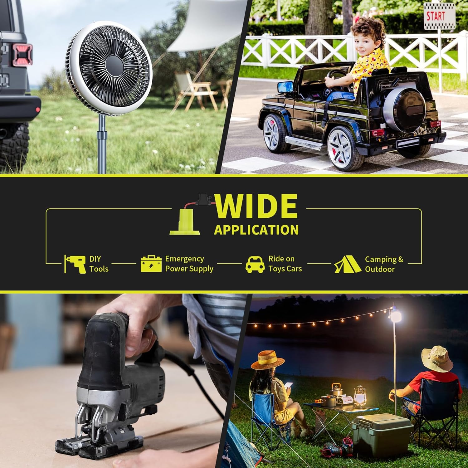 2 Pack for Power Wheel Battery Adapter Compatible with Ryobi 18V ONE+ Batteries, with 12AWG Wire, Fuse Holder, 30A Fuses, Wire Terminals Kit, for DIY Kids' Toy Cars & Camping - Image 7