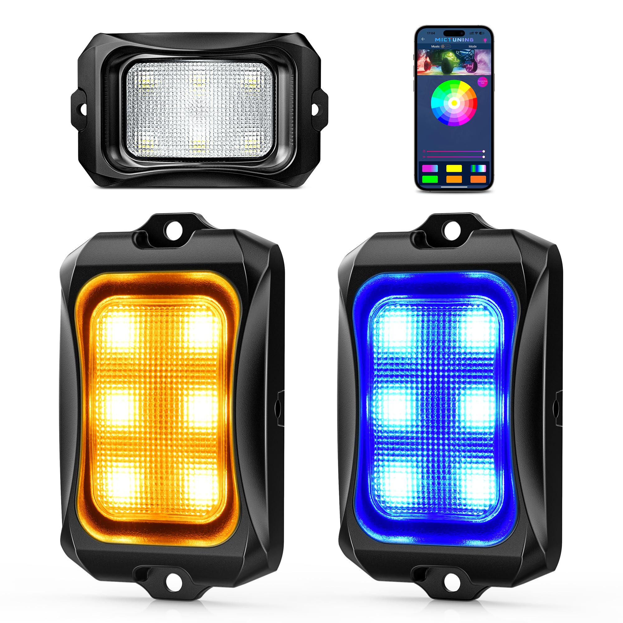 Amazon.com: MICTUNING C2+ RGB+IC Chasing Color Rock Lights