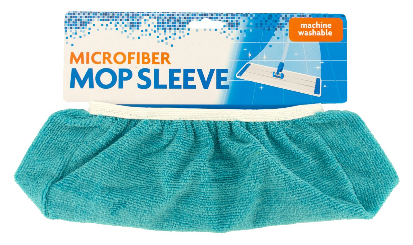 Kole Imports HW73 Microfiber Mop Sleeve, Ideal for Cleaning Floors, Absorbent Microfiber Bonnet, Elastic Top to Attach to Mops, Machine Washable, Comes in Assorted Colors