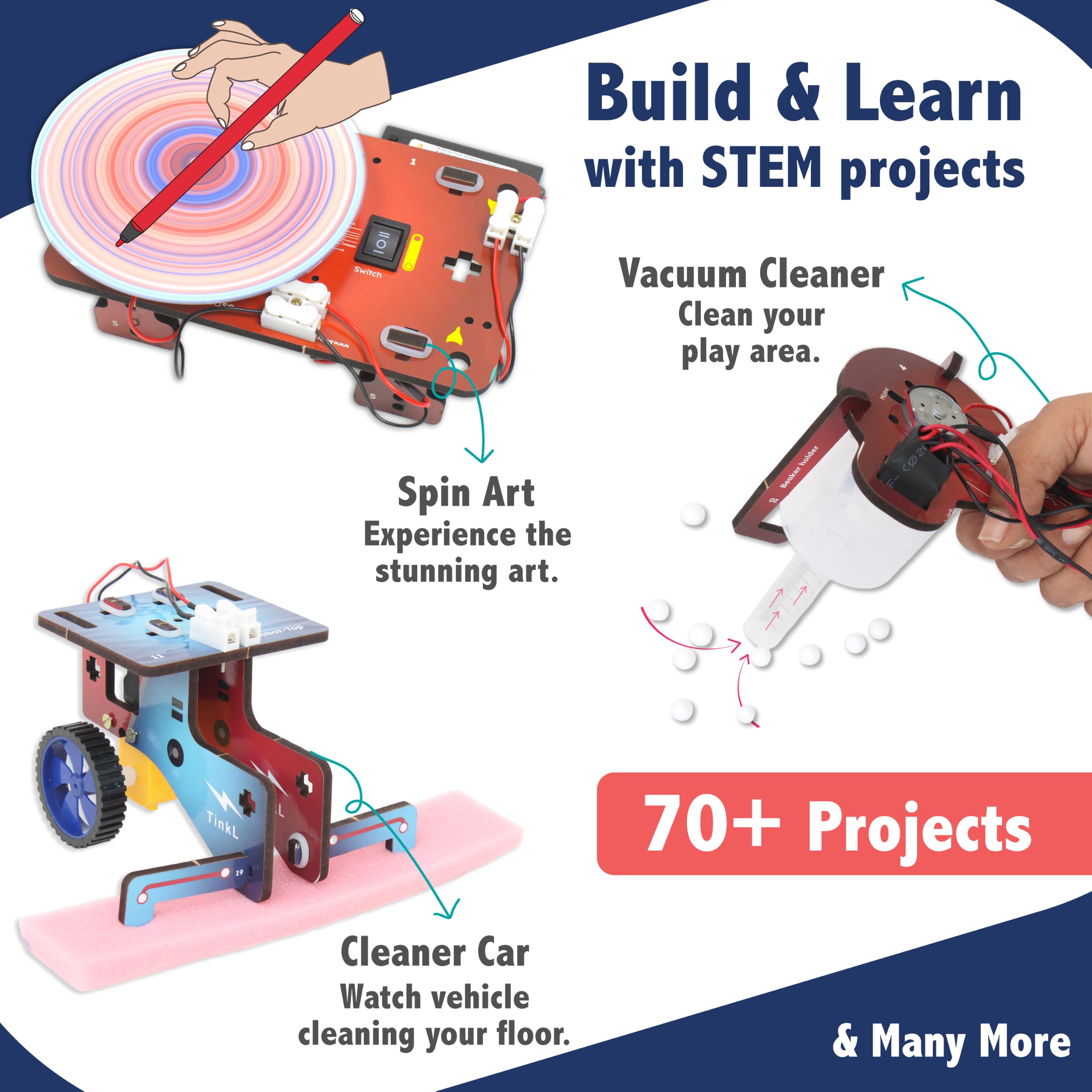 Butterfly EduFields Kit de proyectos STEM jumbo para niños de 12 a 14 años | Kits robóticos de ingeniería y STEM para niños de 8 a 12 años | Circuitos electrónicos | El mejor regalo de cumpleaños para