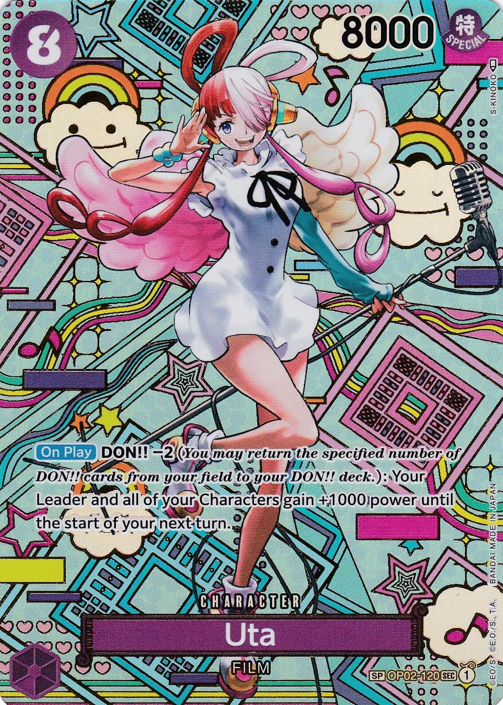 one piece special rare cards Uta (OP02-120) - Special Rare - Awakening of The New - One Piece Card Game  - Single Card