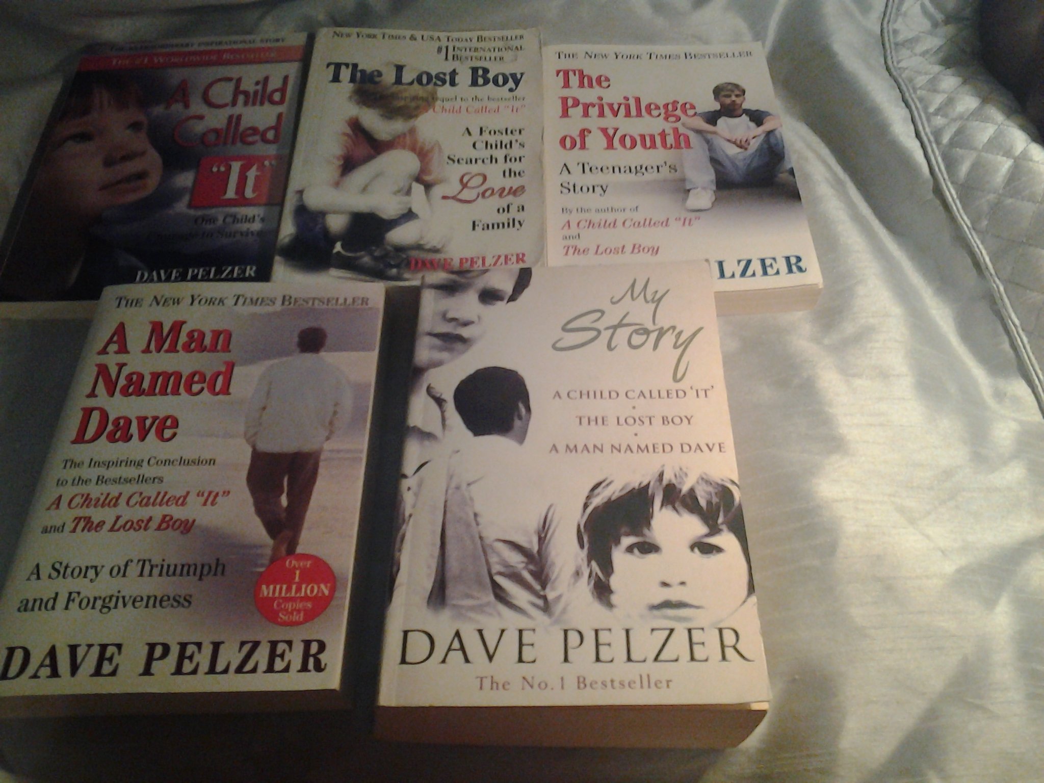 Dave Pelzer Set 5 Books. A Man Named Dave, A Child Called It, The Lost Boy, The Privilege of Youth, My Story