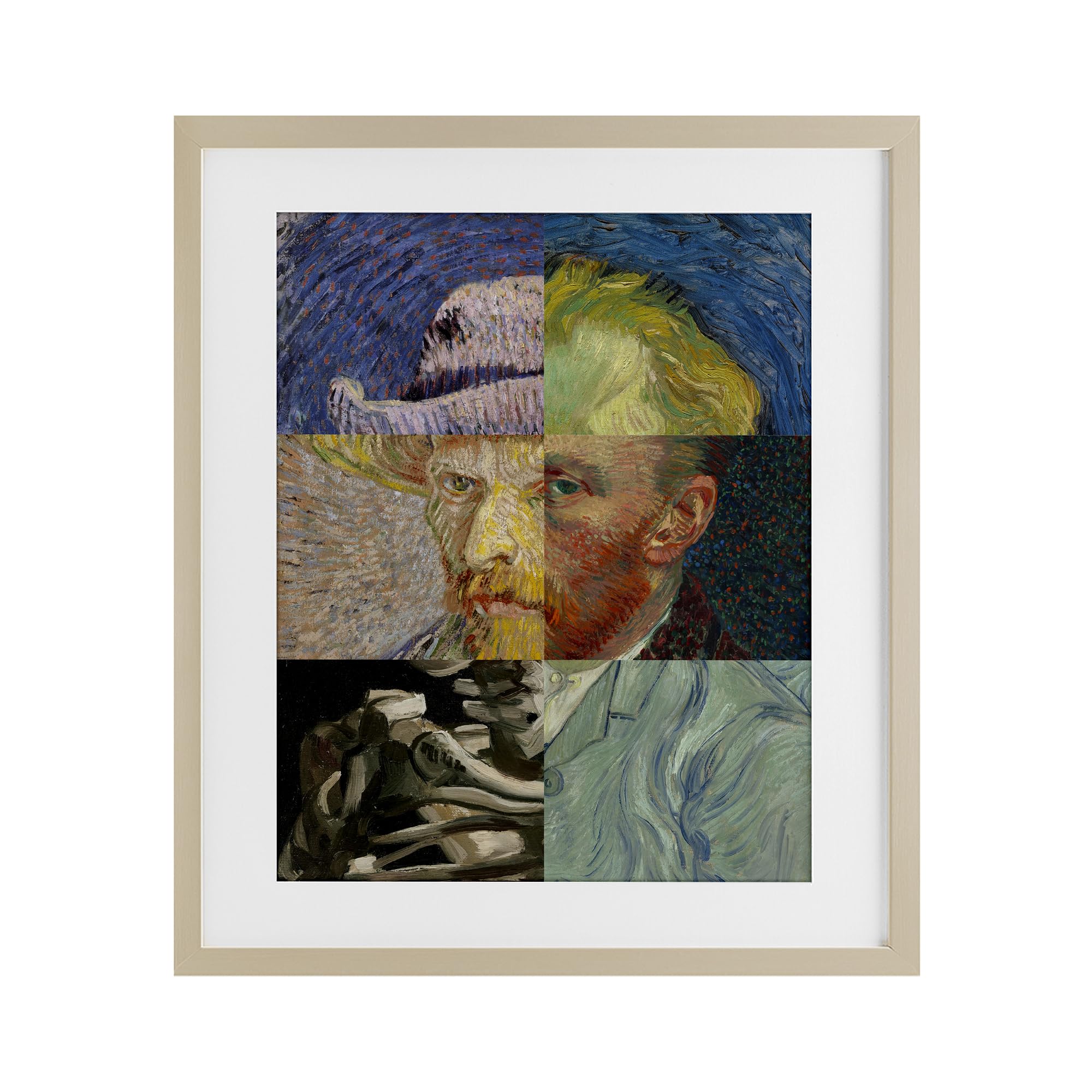 Affiche Van Gogh Masters Redux cadre noir pour sublimer la décoration de votre salon