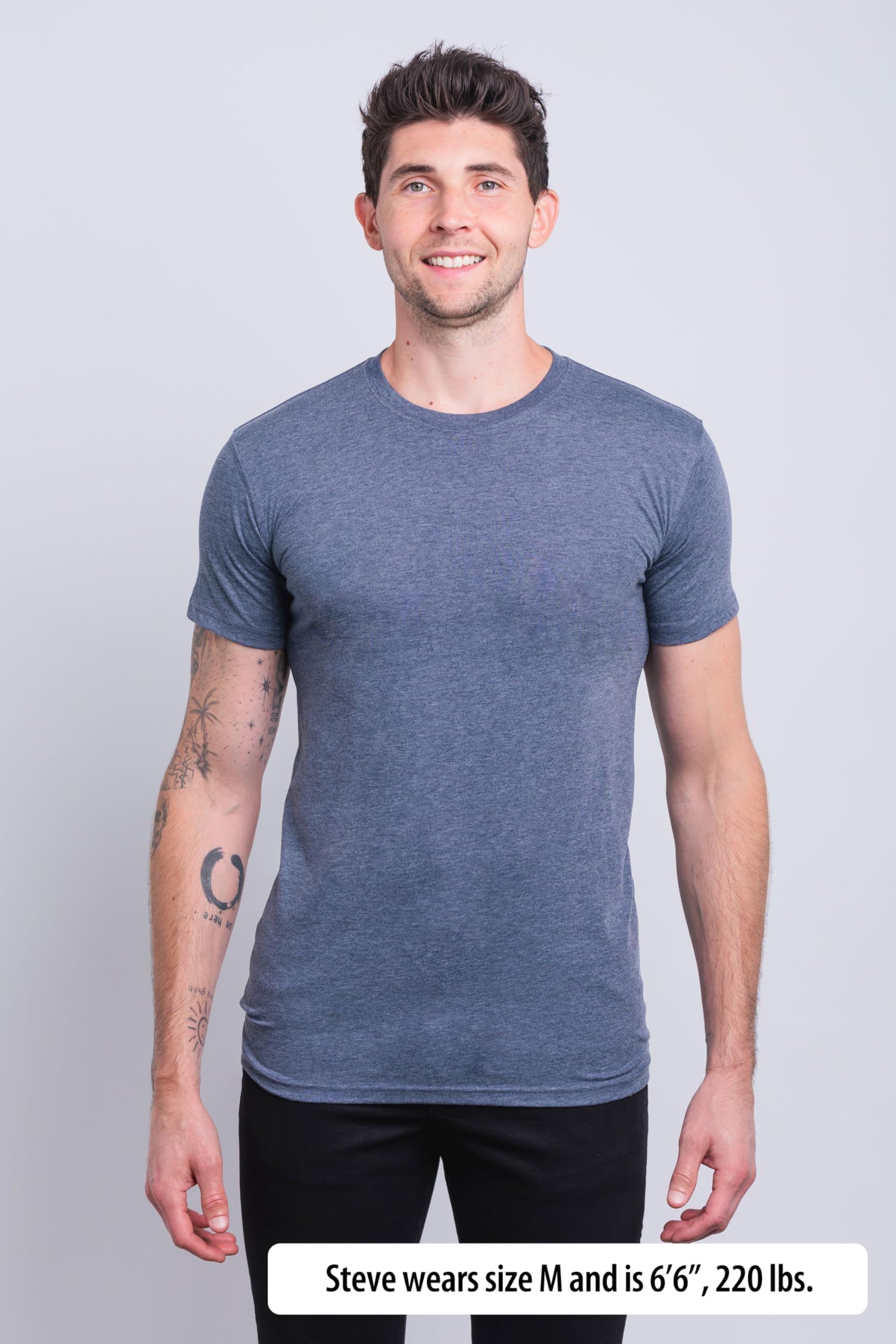 Have It Tall, Herren Soft Blend Lang T-Shirt, Men's Tall Tee, Fashion Long Fit, Small Tall bis 3XL Tall