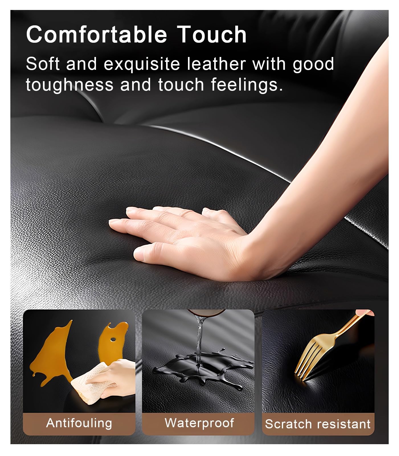 Simili Cuir Autocollant Kit De Réparation Multi-usages pour Cuir: Patchs Synthétiques Découpables pour Canapés, Sièges Auto, Sacs Et Vestes(19x78in)