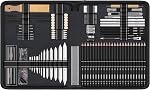 HIFORNY 100 PCS Set de dessin Kit de croquis,Crayons de sketch fournitures d'art Graphite,Charbon, Outils de prêt & Accessoires,Portable Zippered Travel Case pour les artistes, étudiants & Débutants