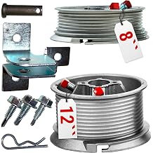 Garage Door Parts - Reinforcement Bracket Fits All Popular Brands - Cable Drum up to 8" High Doors - Standard Lift, 400-8 Pair - Cable Drum Up to 12" Door - Large Standard-Lift, 400-12