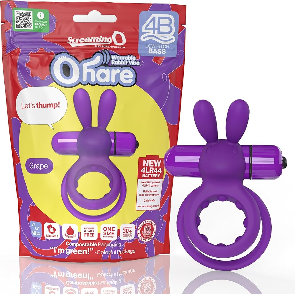 penisring rabbit RAMROD Rabbit Vibe Cockring (Black) - Vibrating rabbit penisring main image 1